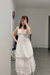 marc le bihan gown tube top dress 21940-E21 WHITE